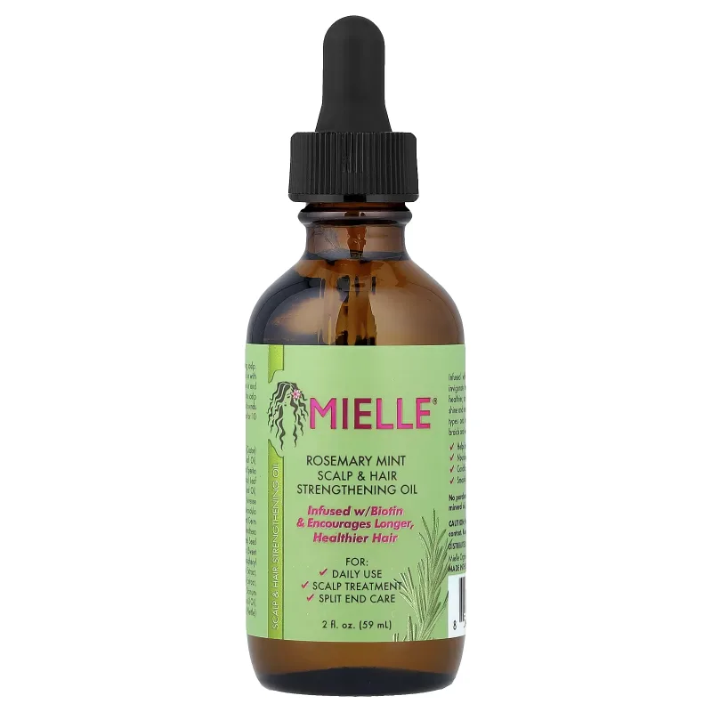 روغن تقویت‌کننده پوست سر و مو با عصاره رزماری و نعناع (مدل معمولی) mielle برند mielle/می ال